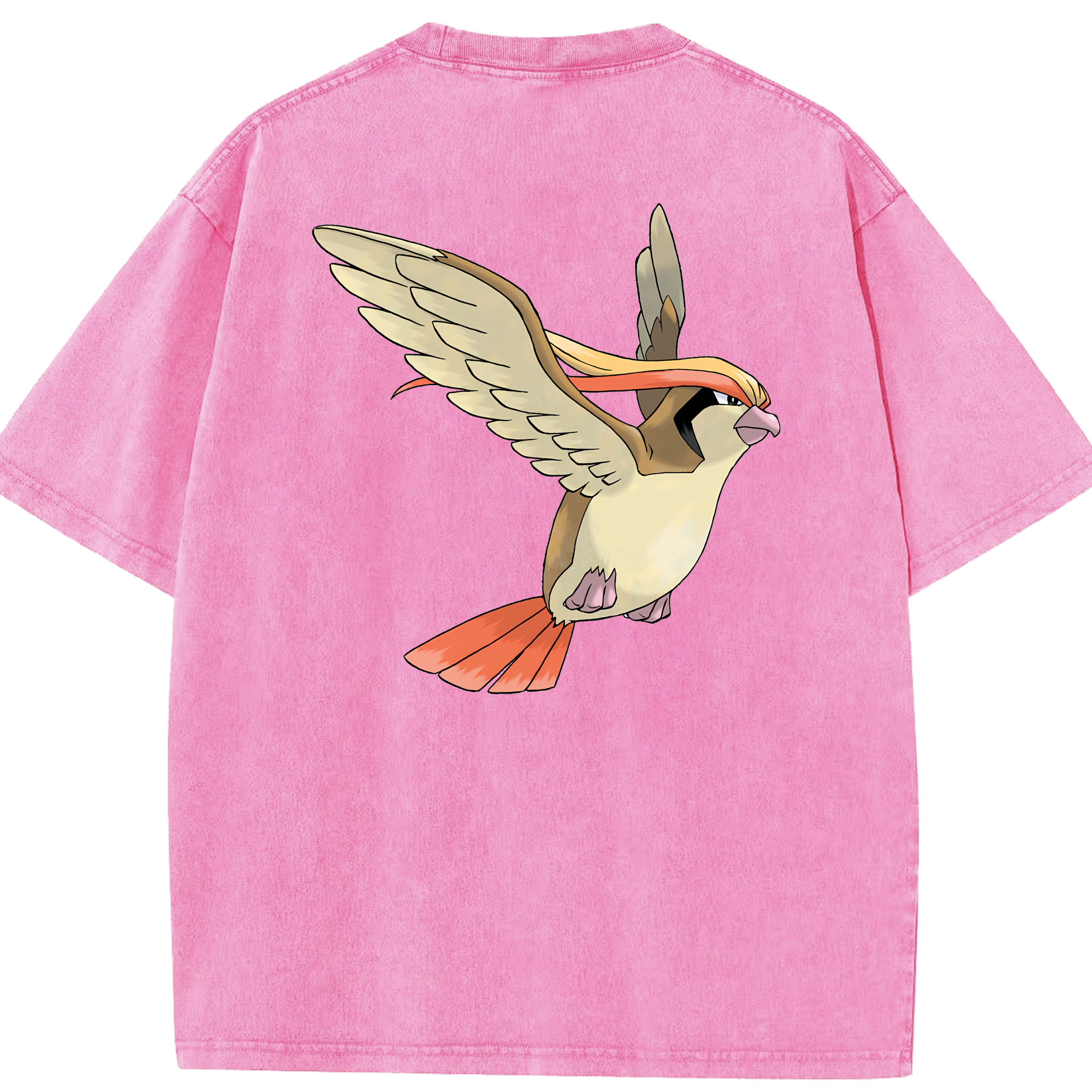（画像用） ポケットモンスター Pokémon 綿100% ヴィンテージ風 半袖Tシャツ（背面プリント）